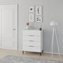 Hanah Home Sfn-1740-Dd-1 Cómoda Blanca de 4 Cajones, 80x104x44 cm